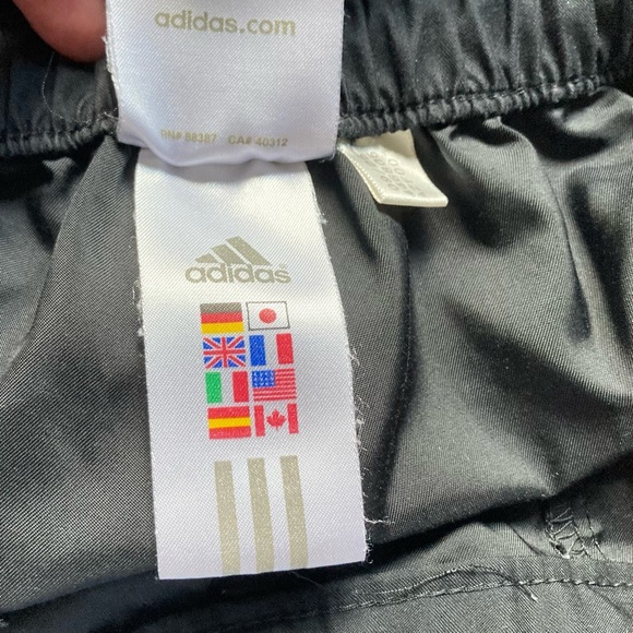 Adidas 3 Stripe 3 Quarter Women's Black White Track Running Pants Medium - Picture 10 of 12